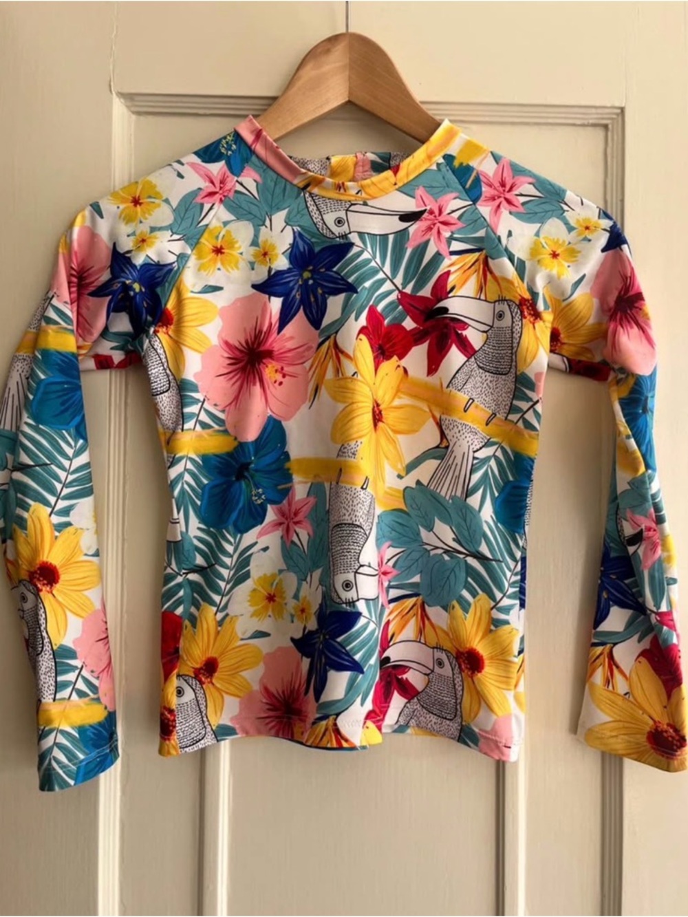EUC Pepita & Me tropical rash guard - girls size 10